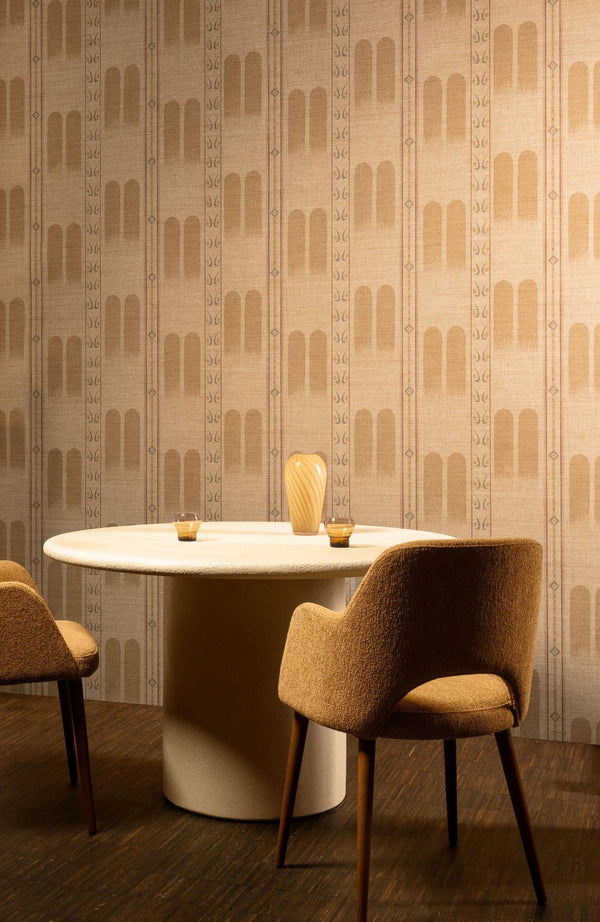 Poona Cinnamon Wallcovering | Arte International