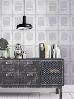 Inside Book - Black, White Wallcovering | Mind the Gap