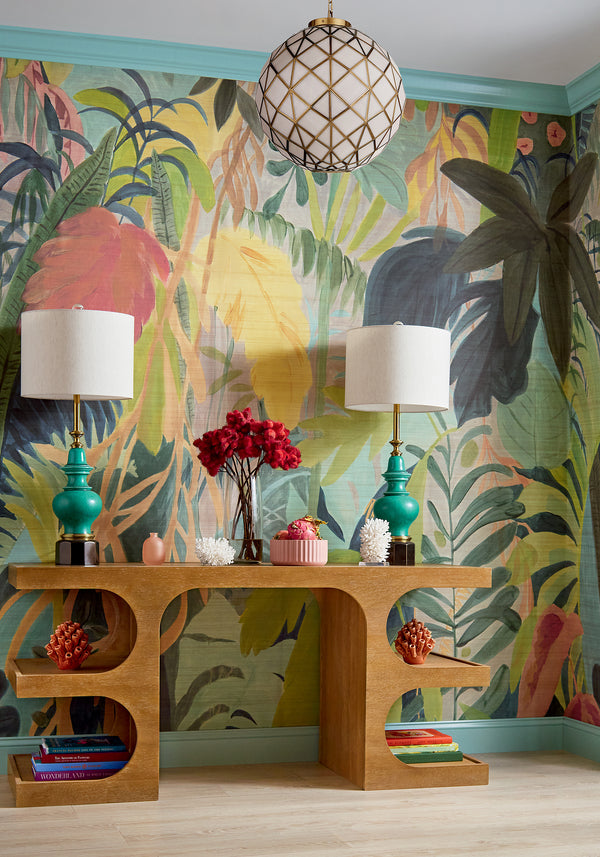Rainforest Mural Tropical Wallcovering | Thibaut