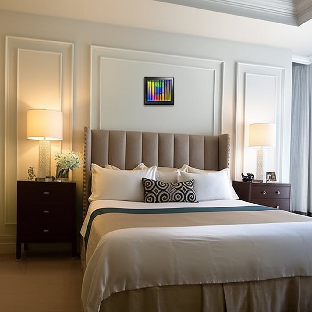 Translucent Spectrum Reverie in Bedroom Setting