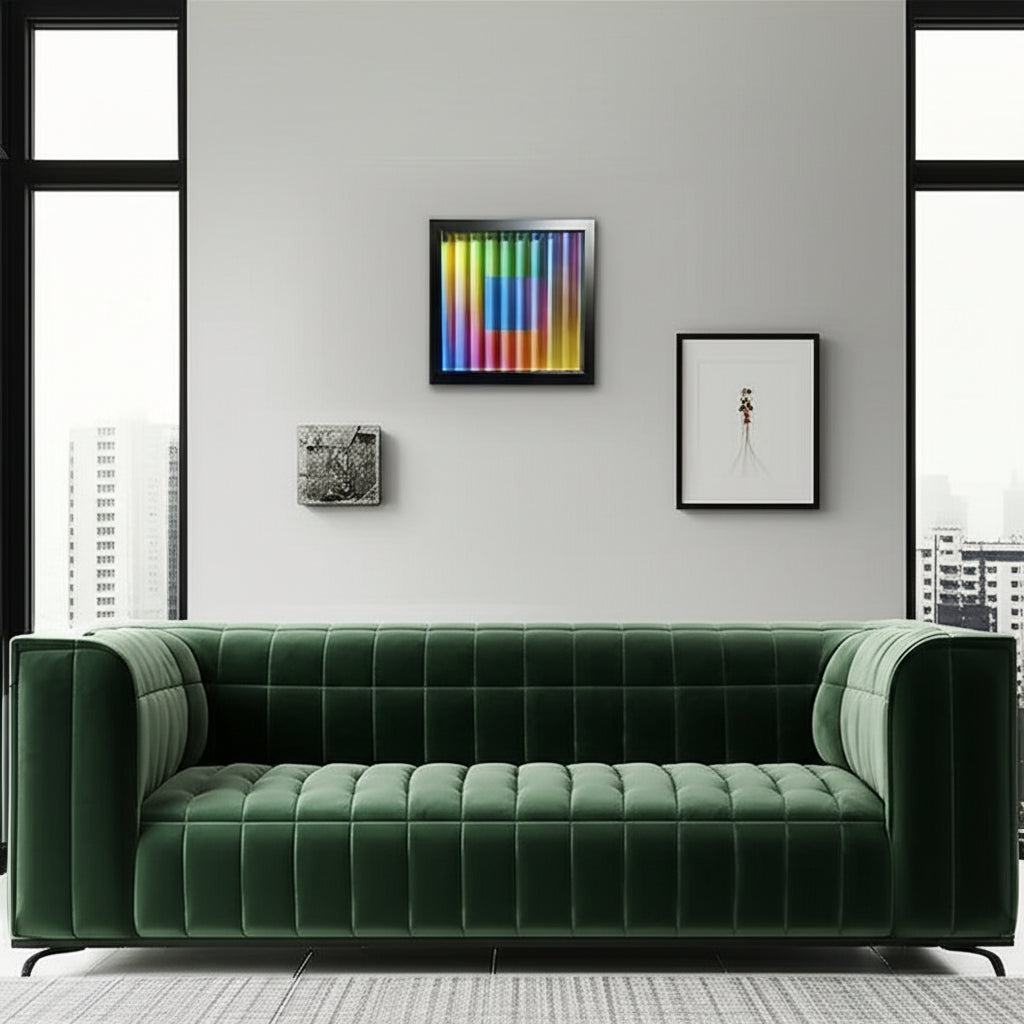 Translucent Spectrum Reverie in Elegant Living Room Setting