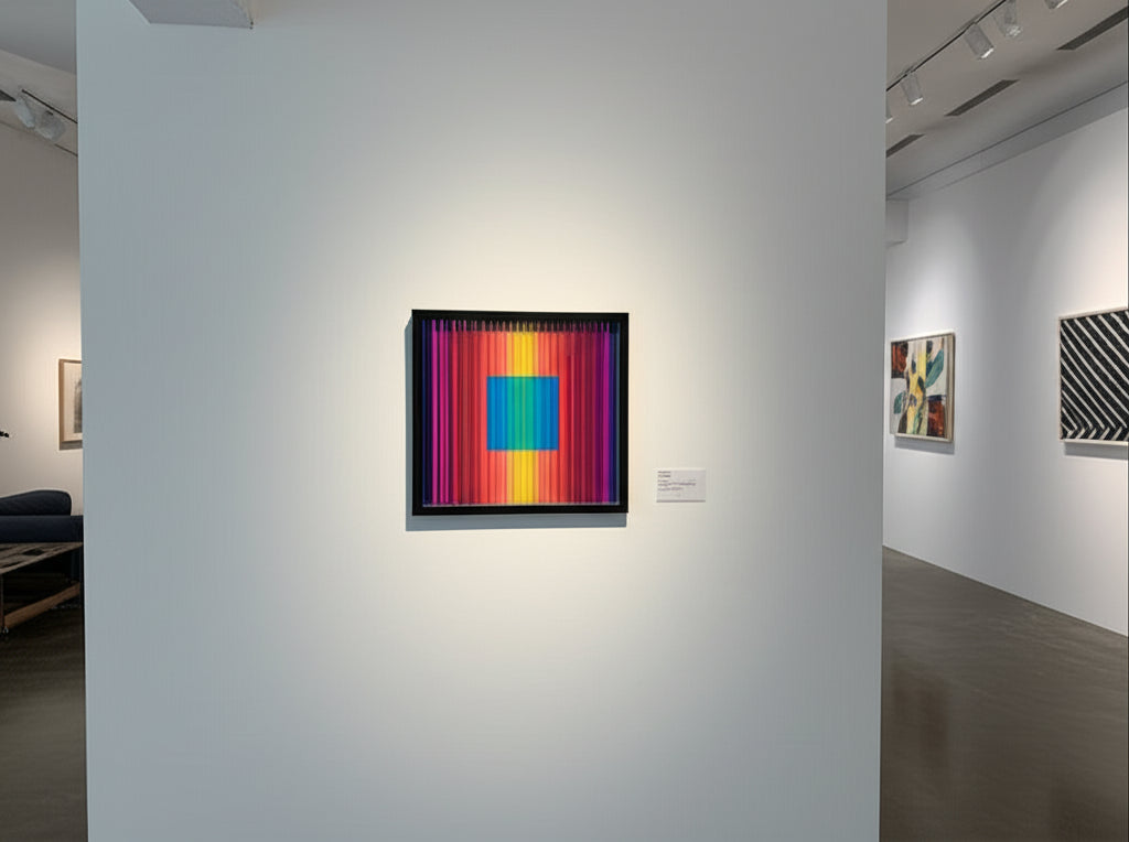Rainbow Cathedral Light in Art Gallery Setting