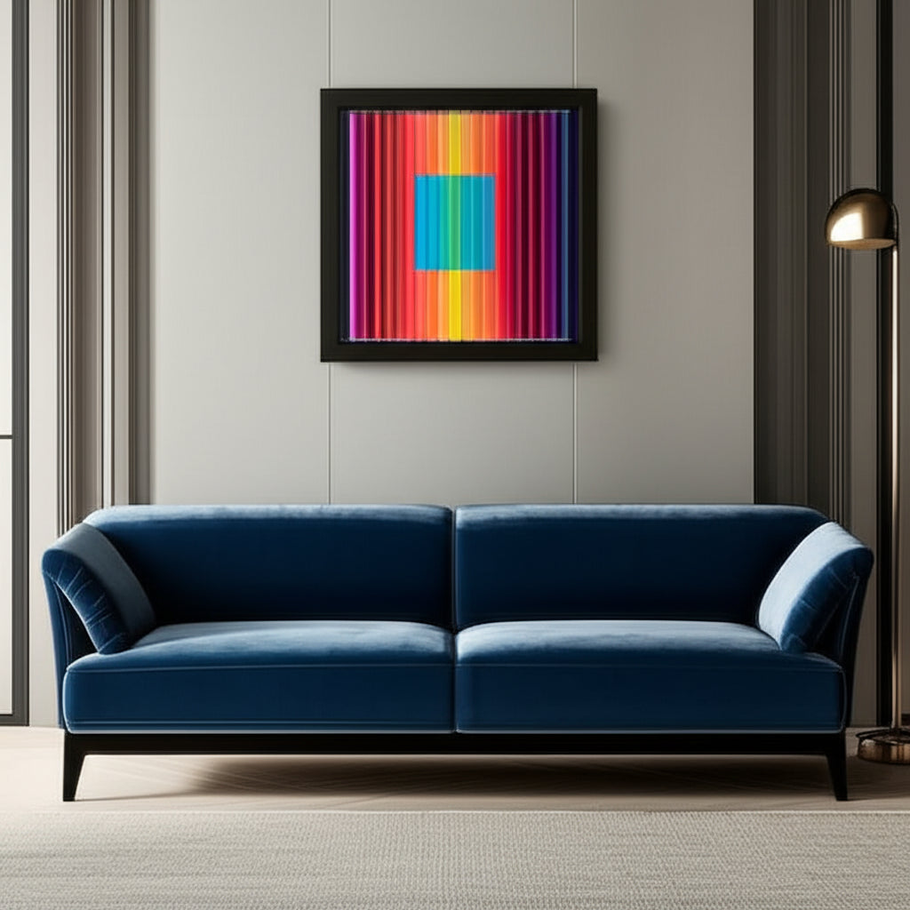 Rainbow Cathedral Light in Elegant Living Room Setting