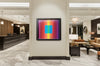 Rainbow Cathedral Light in Hotel Reception Setting
