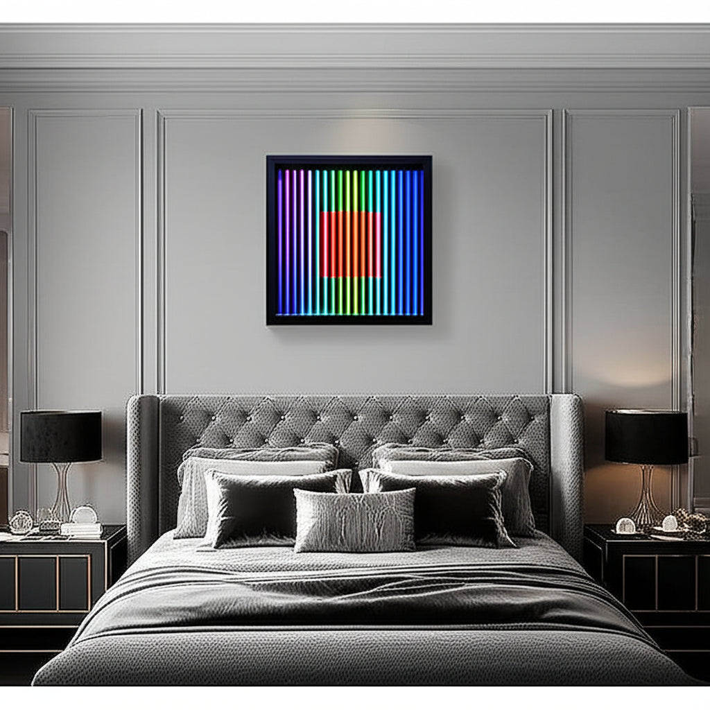 Midnight Spectrum Portal in Bedroom Setting