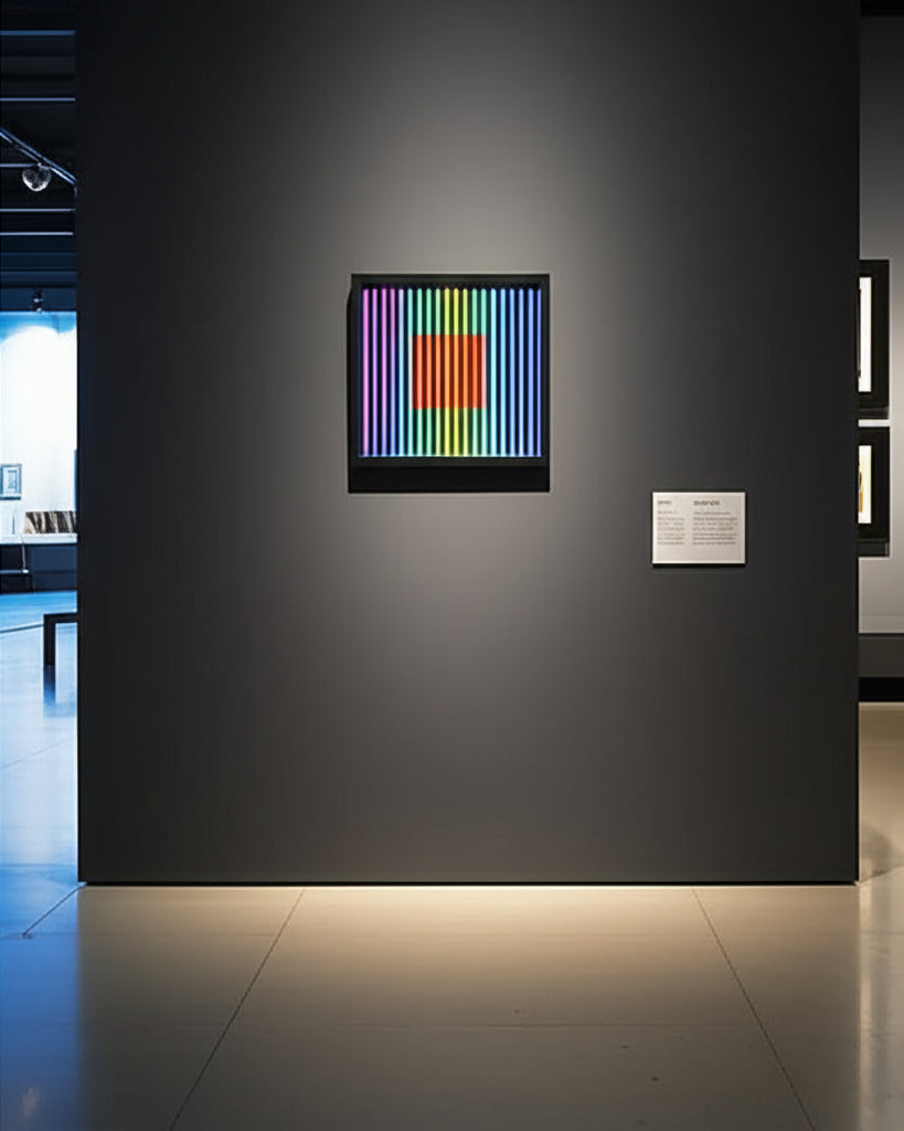 Midnight Spectrum Portal in Museum Setting