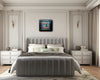 Earthen Chromatic Weave in Bedroom Setting