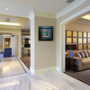 Earthen Chromatic Weave in Hotel Reception Setting