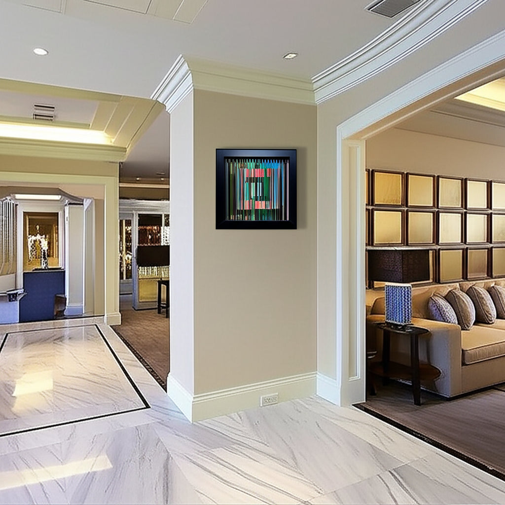 Earthen Chromatic Weave in Hotel Reception Setting