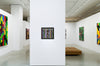 Confetti Light Storm in Art Gallery Setting