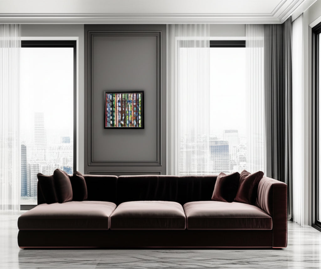 Confetti Light Storm in Elegant Living Room Setting