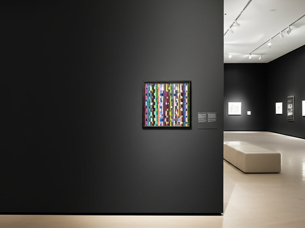 Confetti Light Storm in Museum Setting