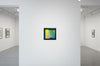 Golden Horizon Through Glass in Art Gallery Setting