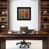 Chromatic Architecture Vivid in Home Office Setting