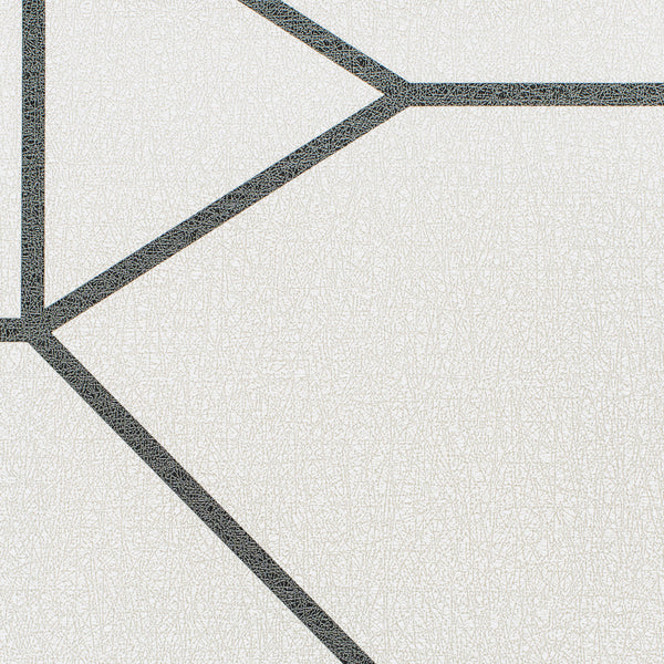 Lisbon Katana Geo Ebony & Ivory Wallcovering | Phillipe Romano