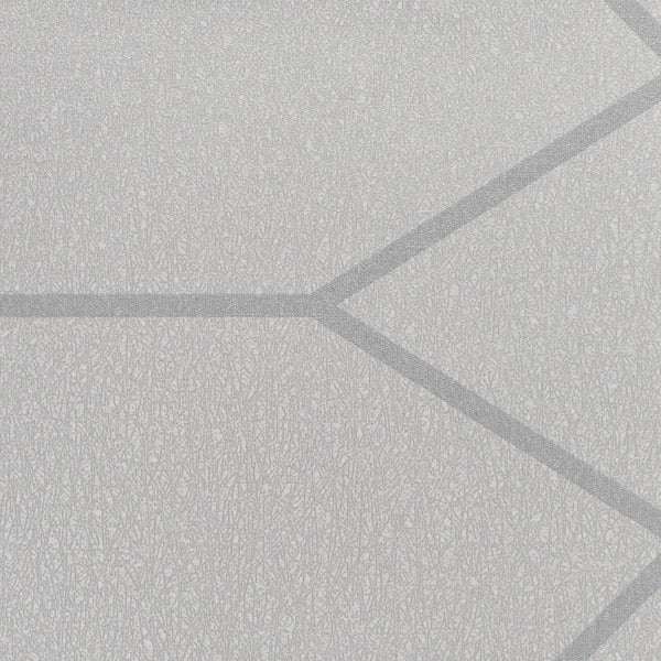 Lisbon Katana Geo Touch of Grey Wallcovering | Phillipe Romano