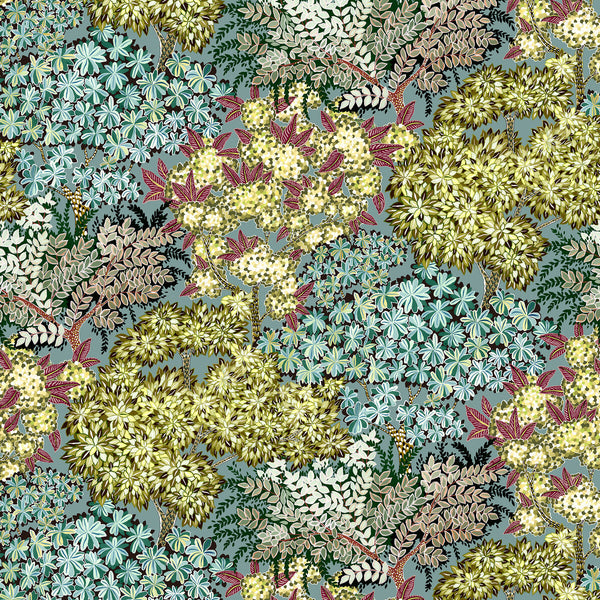 Broccoli Canopy - 1 Multi | Kravet Couture | Josephine Munsey Portfolio I | Botanical & Floral Wallcovering Print