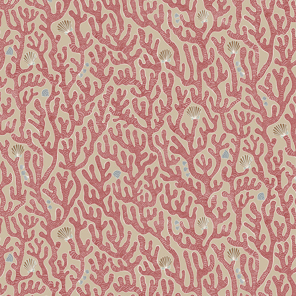 Coral - 1 Red | Kravet Couture | Josephine Munsey Portfolio Ii | Novelty Wallcovering Print