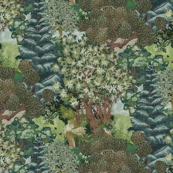 Miserden Trees - 1 | Kravet Couture | Josephine Munsey Portfolio Ii | Botanical & Floral Wallcovering Print