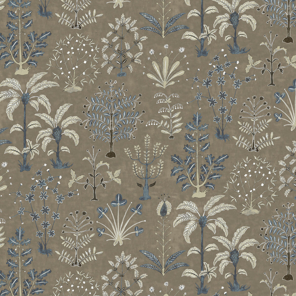 Cynthia Wp - 11 Brown | Kravet Couture | Josephine Munsey Portfolio Ii | Botanical & Floral Wallcovering Print