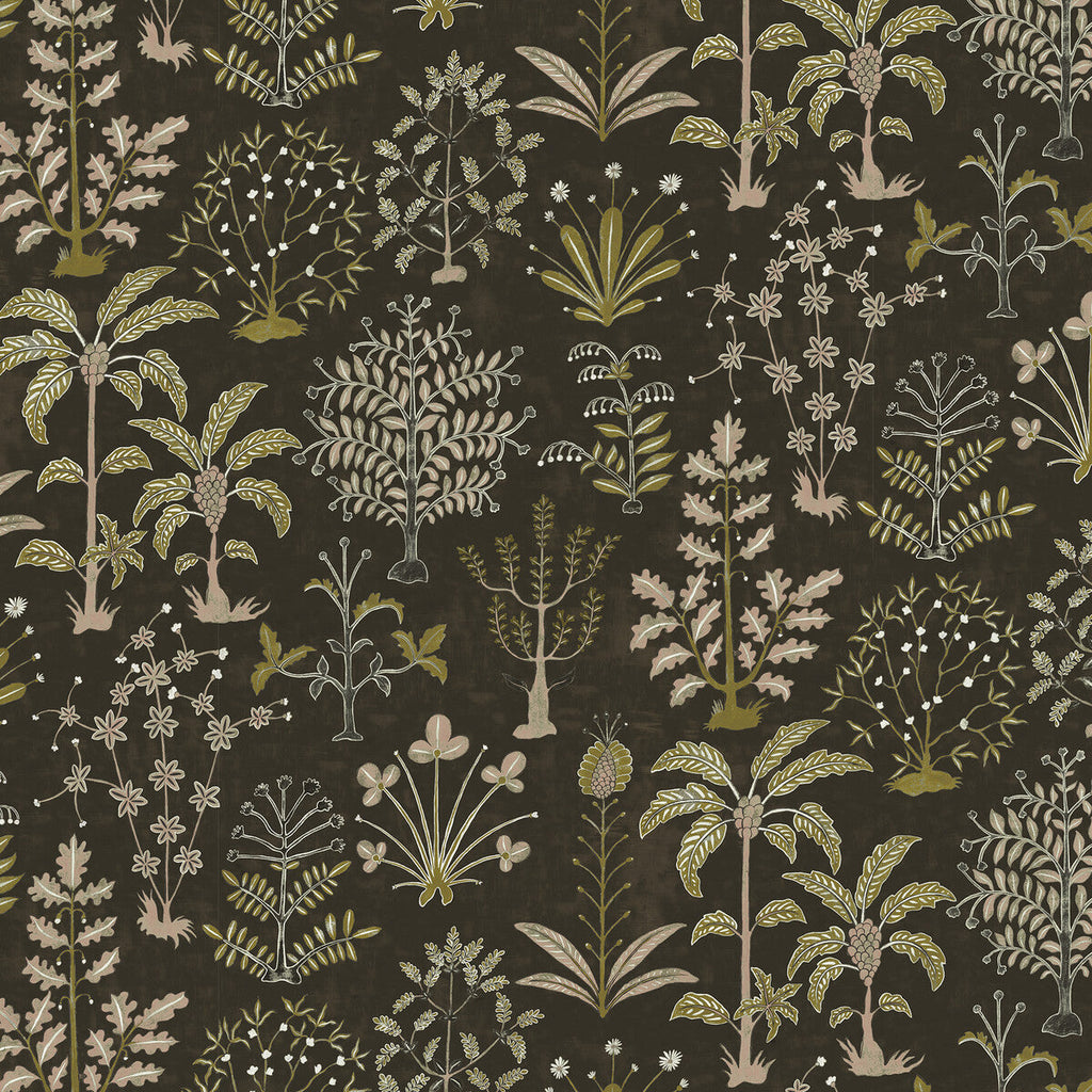 Cynthia Wp - 31 Black | Kravet Couture | Josephine Munsey Portfolio Ii | Botanical & Floral Wallcovering Print