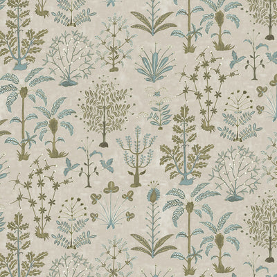 Cynthia Wp - 41 Taupe | Kravet Couture | Josephine Munsey Portfolio Ii | Botanical & Floral Wallcovering Print