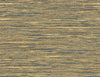 Malibu Rina Wallpaper - Rustic Faux Grasscloth - Honey & Navy | Malibu Wallpaper