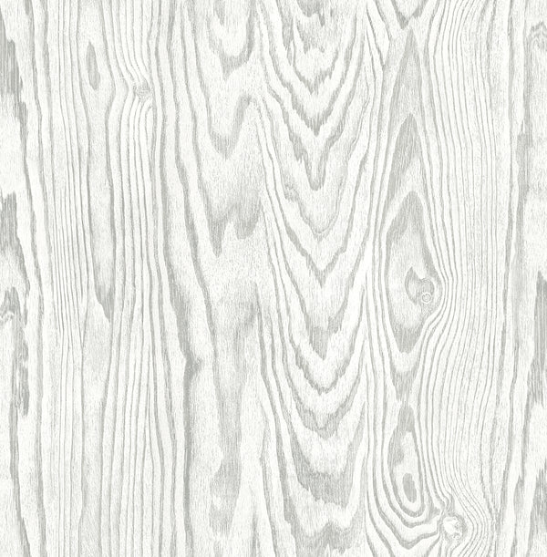 Nina Rustic Wood - Fog | Architectural Wallcoverings