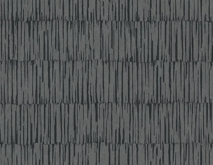 Naomi Rustic Striped - Charcoal | Architectural Wallcoverings