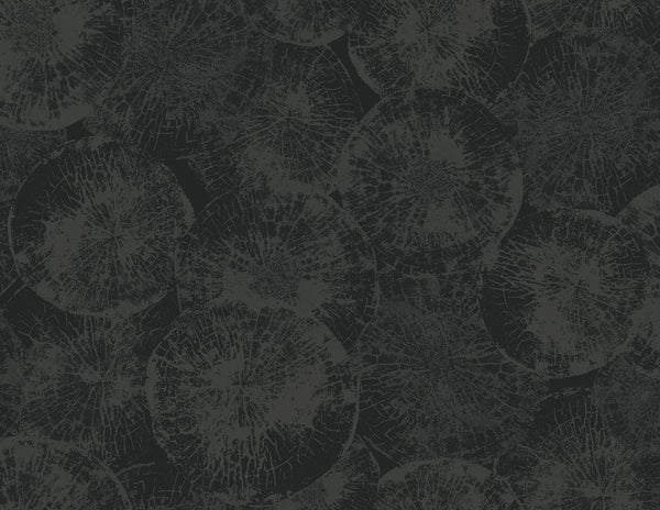 Malibu Eren Wallpaper - Rustic Abstract - Rich Onyx | Malibu Wallpaper
