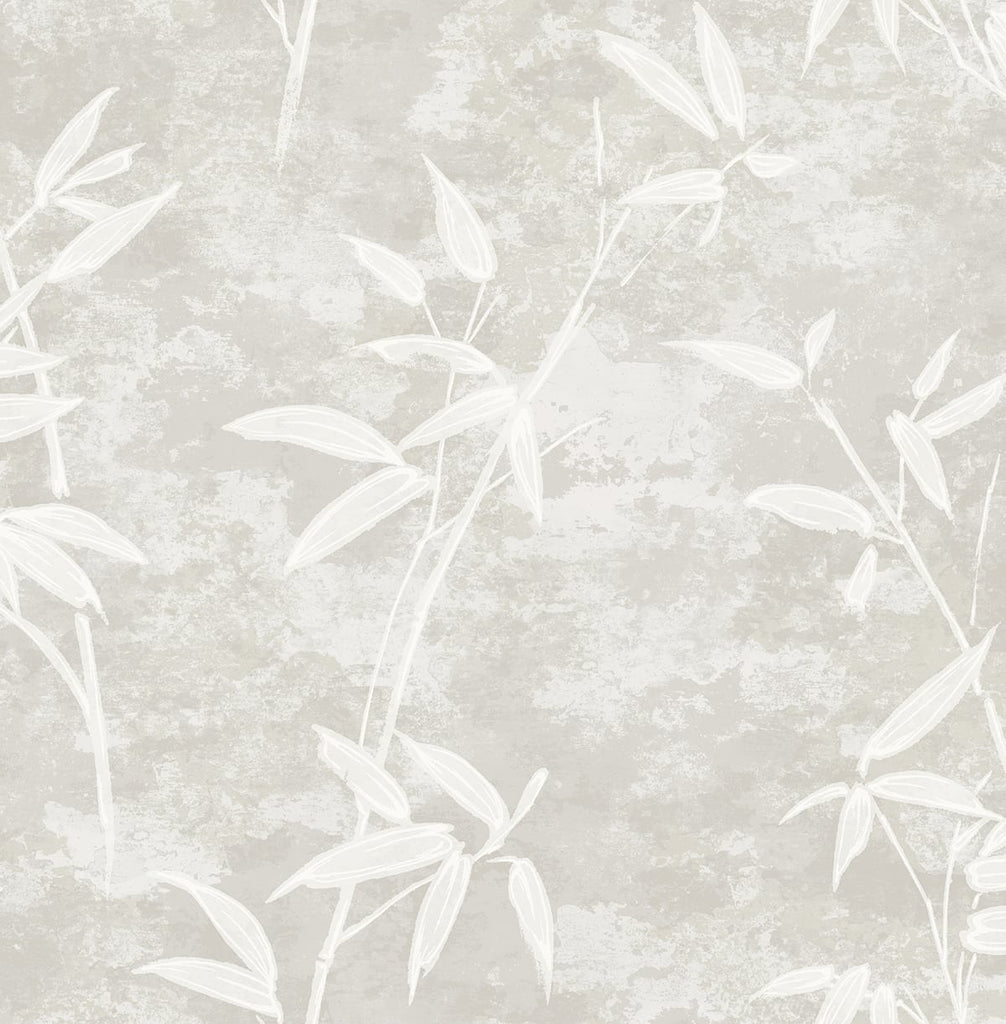 Fentucci Honshu Bamboo Wallpaper - Rustic Botanical - Henon Gray | Malibu Wallpaper