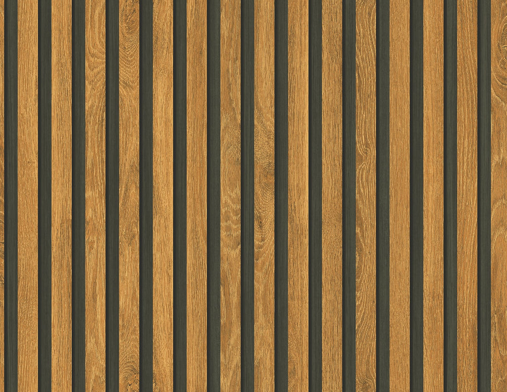 Fentucci Jun Wallpaper - Rustic Wood - Honey Brown | Malibu Wallpaper