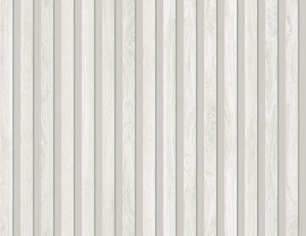 Fentucci Jun Wallpaper - Rustic Wood - Pearl Grey | Malibu Wallpaper