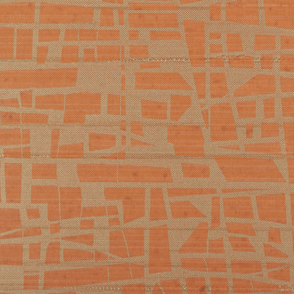 Lisbon Tiffany Orange Crush Wallcovering | Phillipe Romano