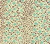 French Green Brown Dots on Tint