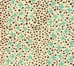French Green Brown Dots on Tint