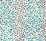 Turquoise Navy Dots on Tint