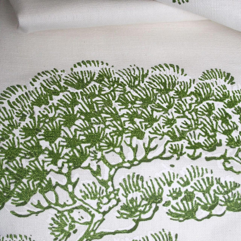 Japanese Tree Linen Olive Green