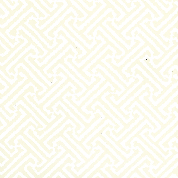 Java Java White on Off White Screen Printed - White Wallcovering | China Seas