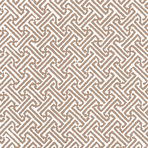 Java Petite Camel Ii on White Screen Printed - White Wallcovering | China Seas