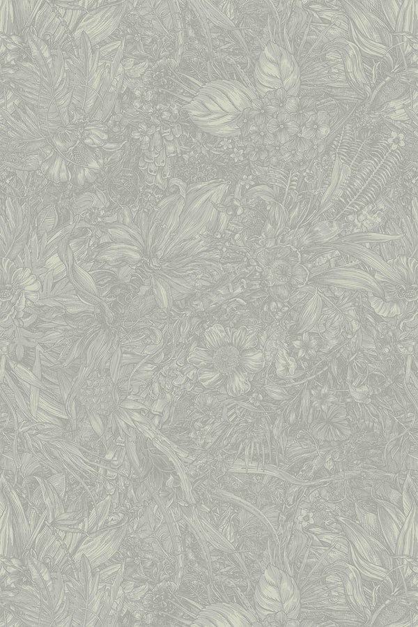 Jungle Tangle Dusted Sage | Timorous Beasties Wallcovering