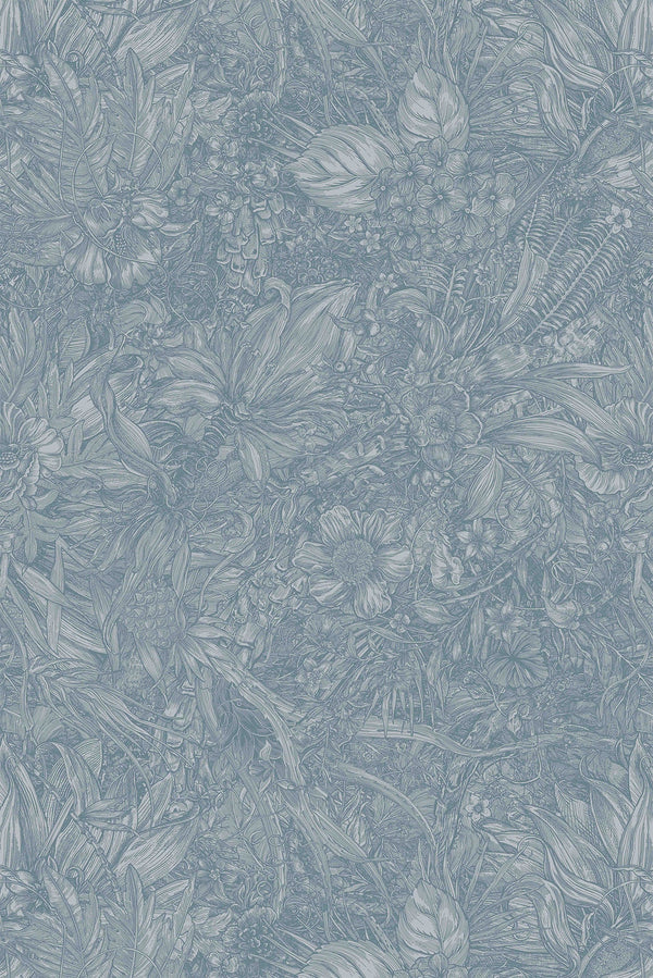 Jungle Tangle Marazine Blue | Timorous Beasties Wallcovering