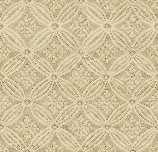 Kalamkari Angora - Beige, Brown Wallcovering | Mind the Gap