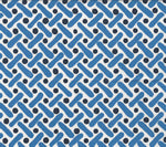 Navy / French Blue on White Wallcoverings | Suncloth