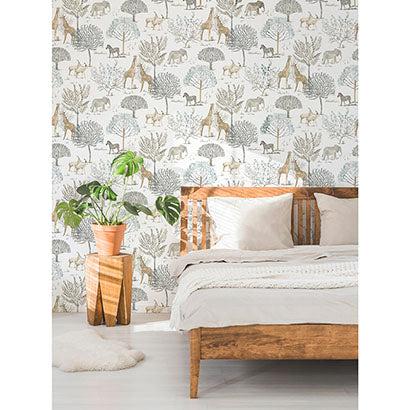 Newquay Cream Wallcovering | Jeffrey Stevens