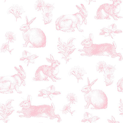 Bunny Toile Wallpaper | Jeffrey Stevens