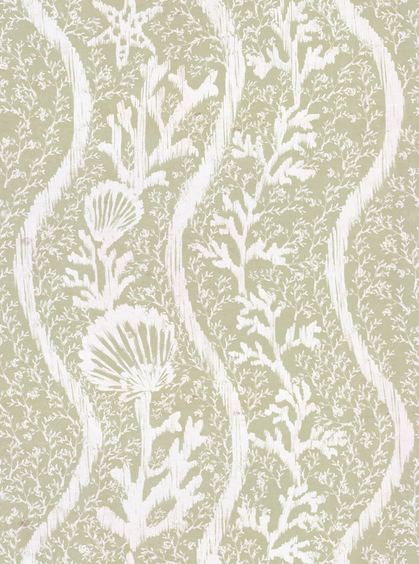 Koralion Seacrest - Taupe, White Wallcovering | Mind the Gap
