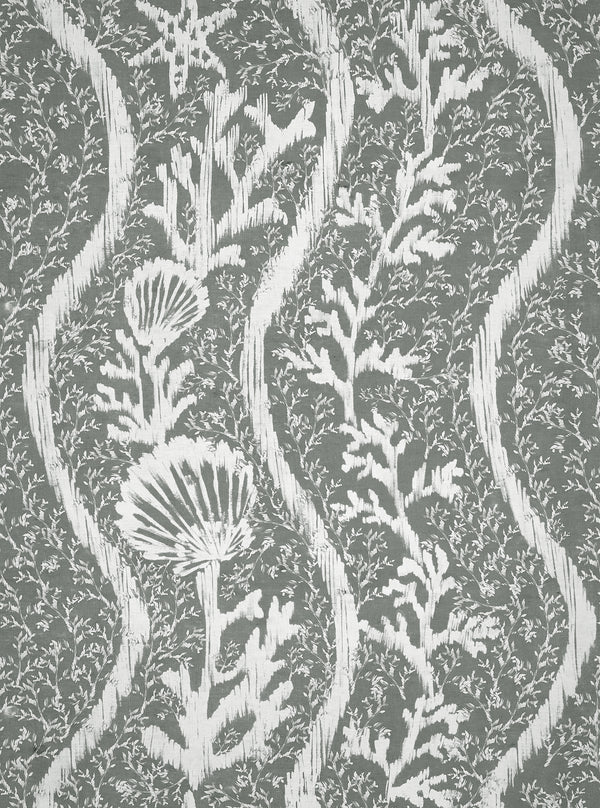 Koralion Seagrass - White, Grey Wallcovering | Mind the Gap