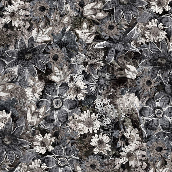 Big Floral By Nick Cave Grayscale | Knoll