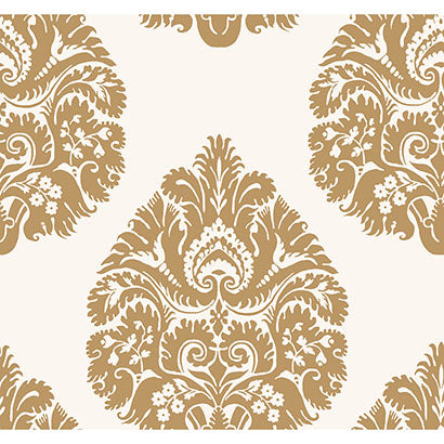 Teardrop Damask Wallpaper | Jeffrey Stevens